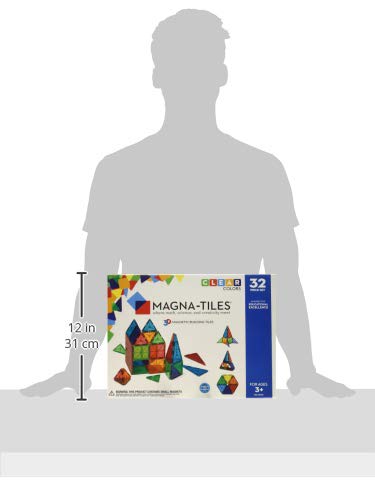 Classic 32-Piece Magnetic Construction Set, The ORIGINAL Magnetic Building Brand