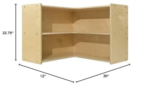 Corner Storage Shelf with Display Shelves for Kids