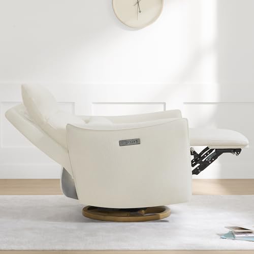 Power Nursery Glider Recliner with Adjustable Headrest