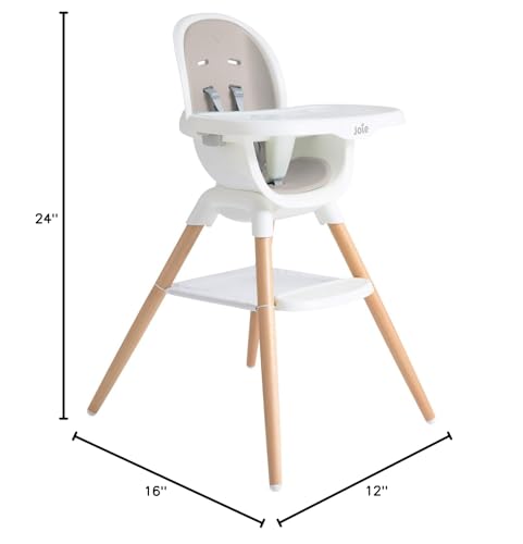 9-Mode Wooden High Chair with European Beech Wood