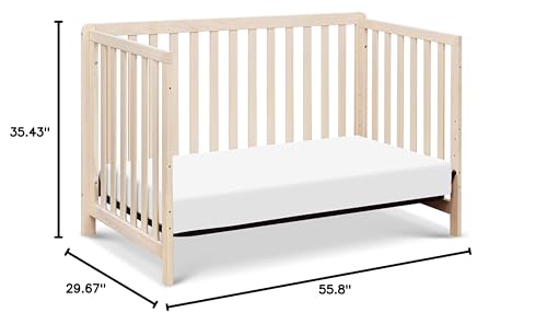 4-in-1 Convertible Baby Crib with Adjustable Mattress Heights