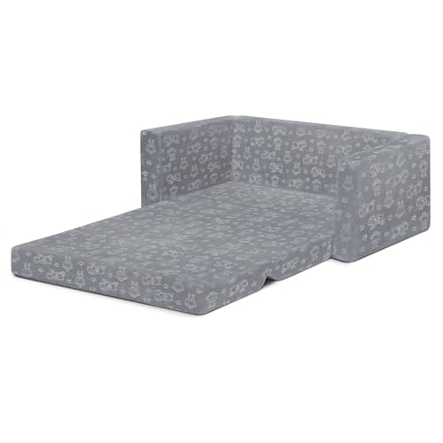 Convertible Kids Sofa Sleeper with Washable Cover