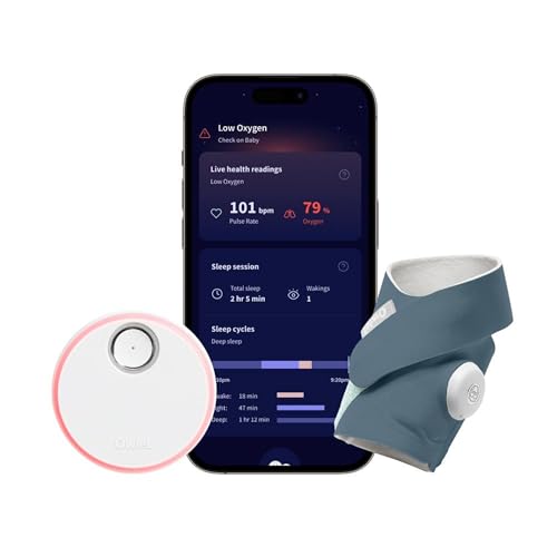 FDA-Cleared Smart Baby Monitor - Track Live Pulse (Heart) Rate,