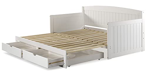 Twin to King Daybed with Trundle and Storage Drawers