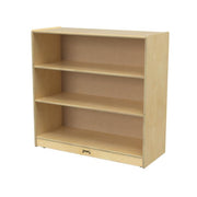 Three Shelf Mobile Wooden Bookshelf - Kids Bookshelf & Storage