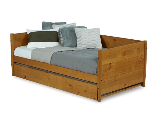Mid-Century Modern Twin Daybed with Trundle