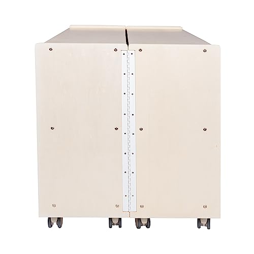 Mobile Fold-N-Lock Storage Shelf for Classroom and Daycare