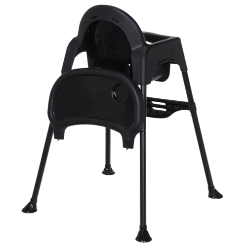 Lightweight Portable High Chair with Adjustable Tray and Footrest