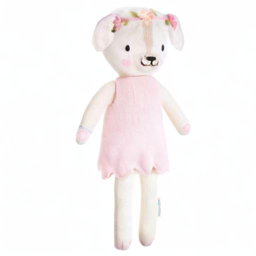 Charlotte The Dog Little 13" Hand-Knit Doll – 1 Doll = 10 Meals, Fair Trade, Heirloom Quality