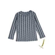 The Printed Long Sleeve Tee -  Linear Stem