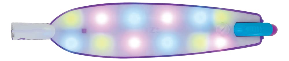 Party Pop Kick Scooter for Kids Ages 6+ - 12 Multi-Color LED Lights