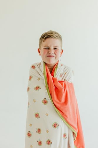 Jumbo Premium Knit 3 Layer Stretchy Throw Blanket 'CoComelon'