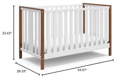 Modern Pacific 4-in-1 Convertible Crib with Adjustable Mattress Base