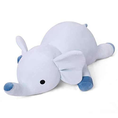 4.2lbs Elephant Weighted Stuffed Animals 24", Giant Weighted Elephant Plush Animal