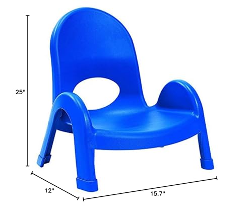 5" Stackable Child Chair - Royal Blue (4-Pack)