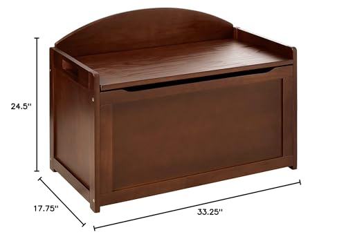 Wooden Toy Chest with Safety Hinge