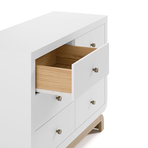 Santorini 6 Drawer Double Dresser White Driftwood