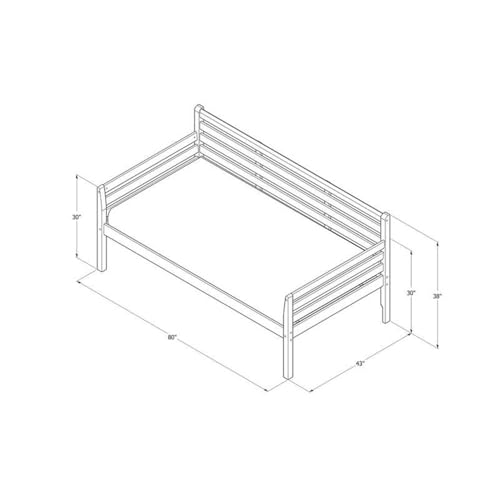 Solid Wood Twin Daybed with Trundle