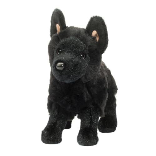 Harko Black German Shepherd Dog Plush Stuffed Animal