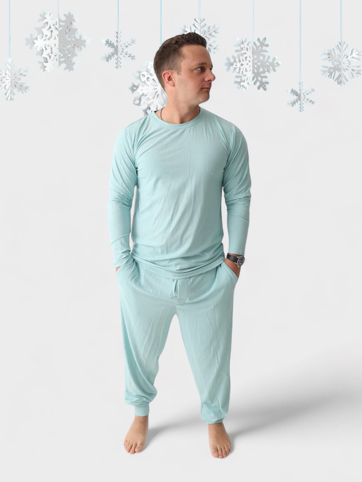 HAZY BLUE RIB MEN'S DREAM JOGGER PANT