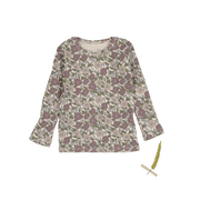 The Printed Long Sleeve Tee -  Ava