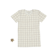 The Printed Short Sleeve Tee - Sketch Grid