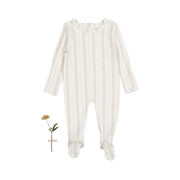The Printed Romper - Mist Stripe