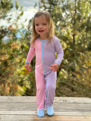 Petal / Lilac / Sky Colorblock | Snap Footie