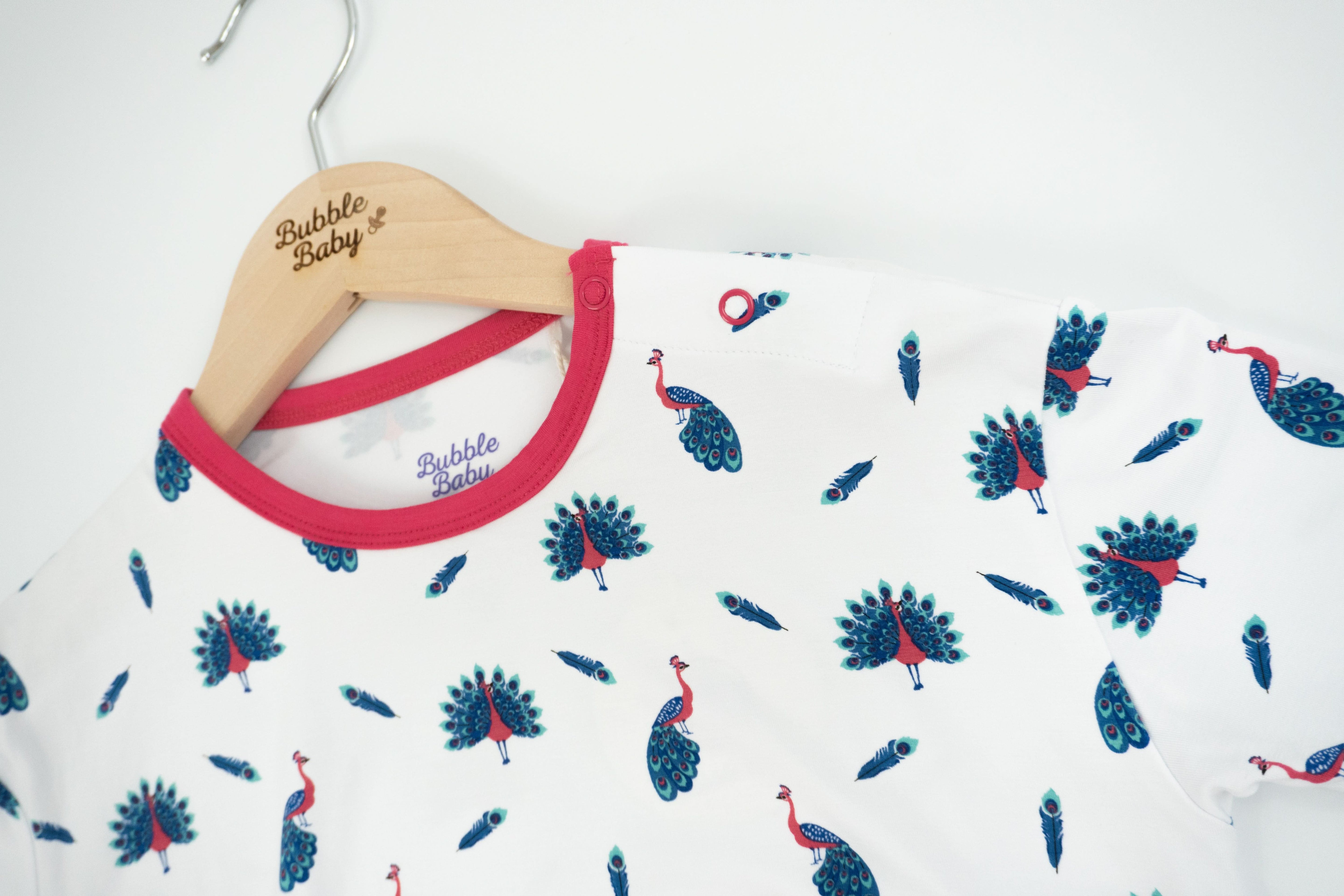 Peacock | Long Sleeve Bubble Romper