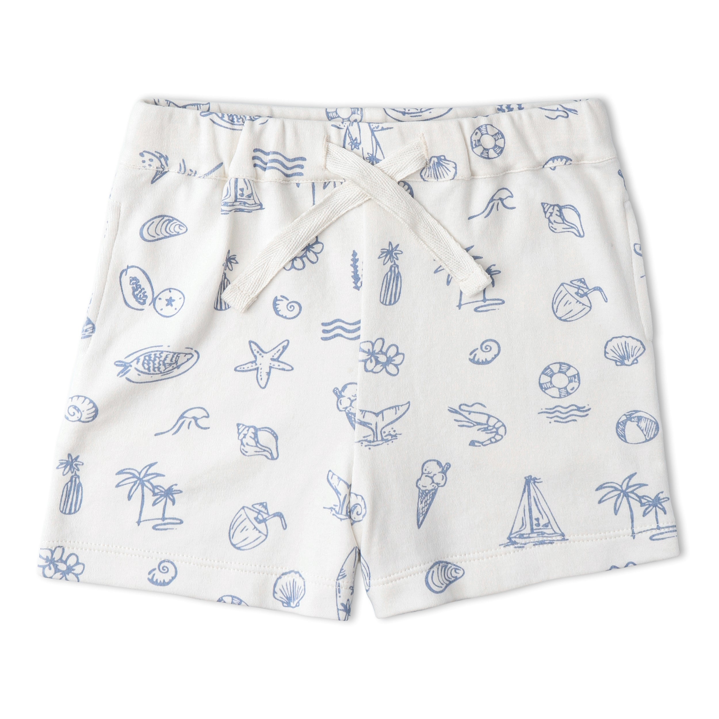 Organic Tee & Shorts Set - Coastal