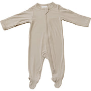Oatmeal Bamboo Footed Zipper