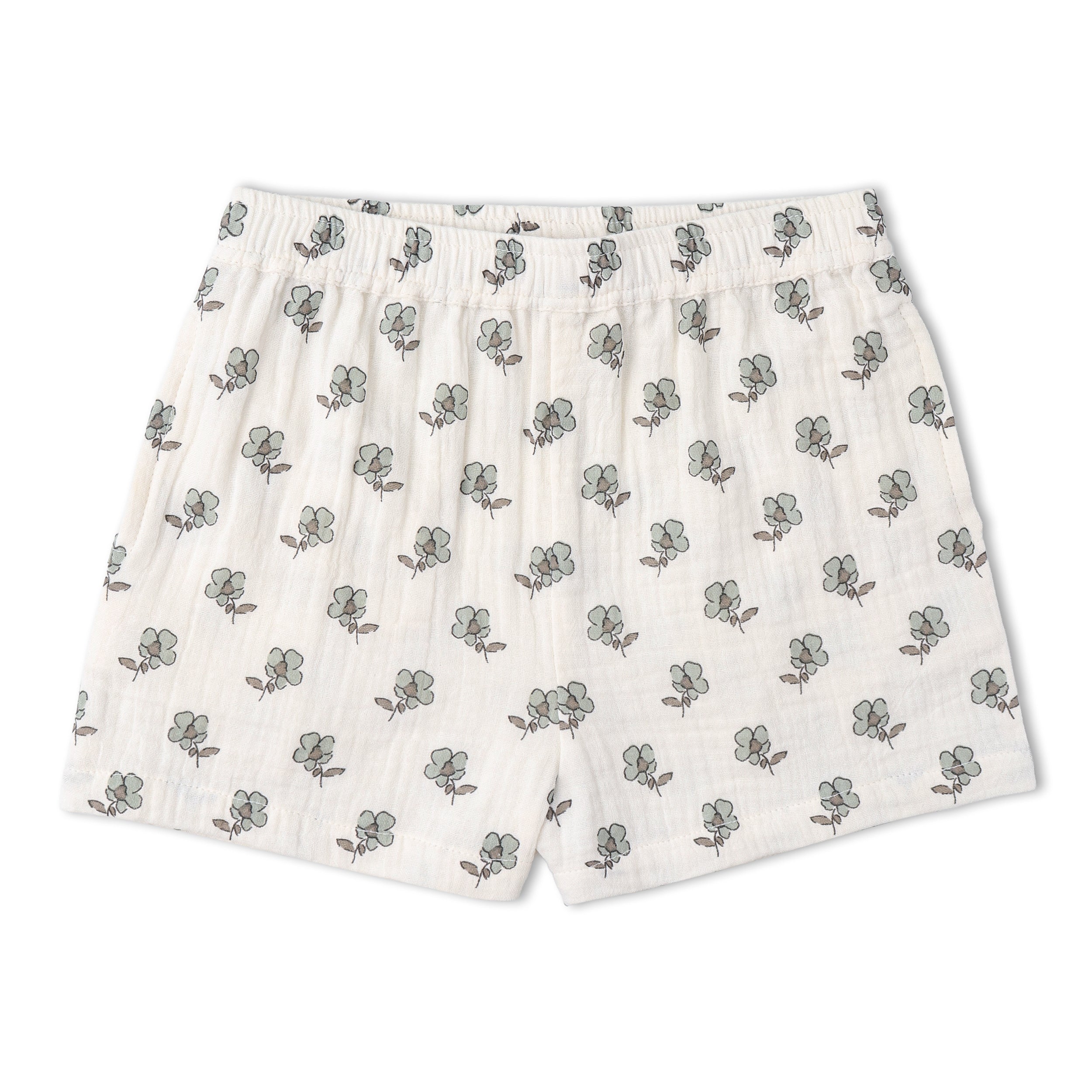 Organic Flutter Top & Shorts Set - Poppy