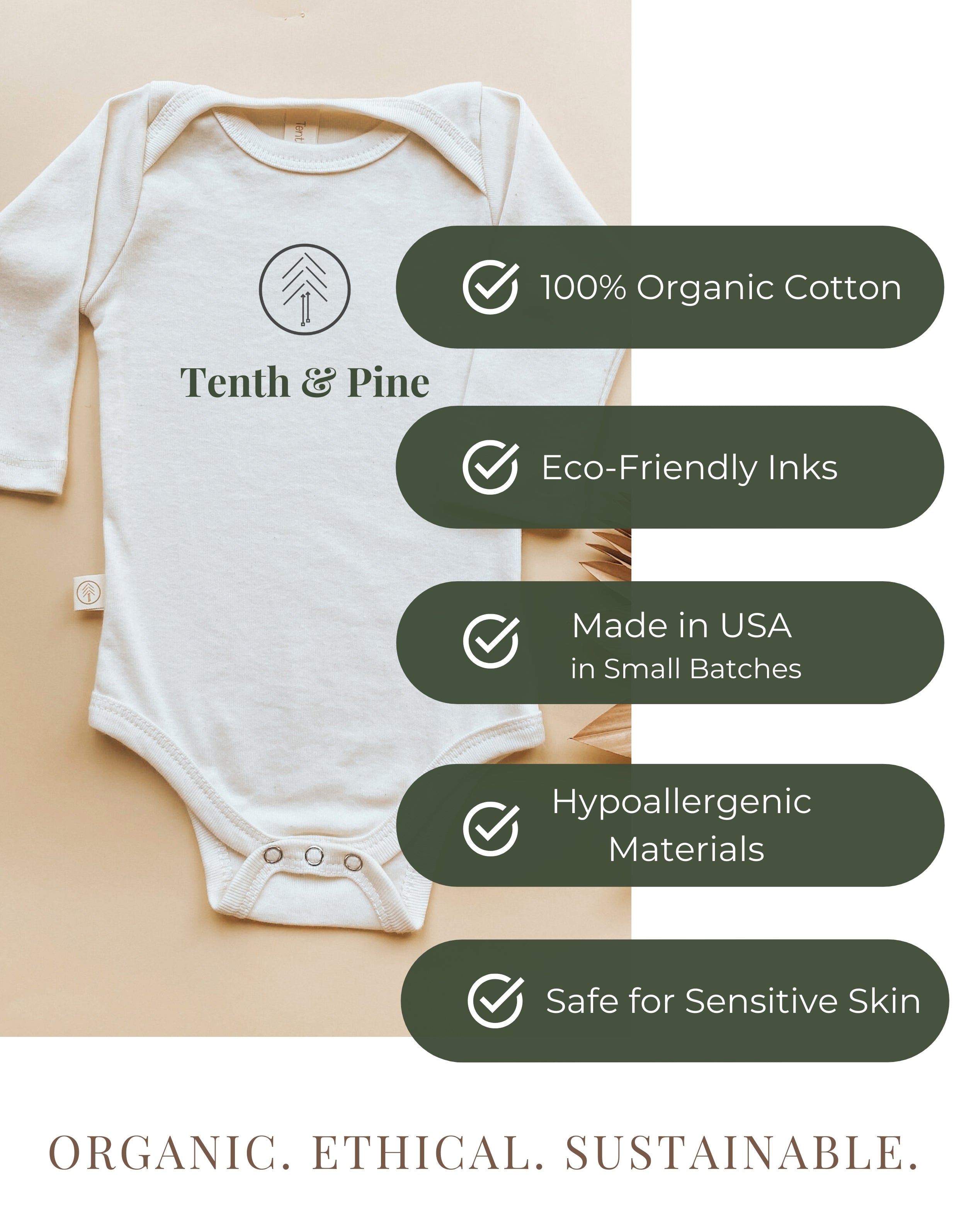 Mama's Favorite Human Organic Bodysuit Long Sleeve