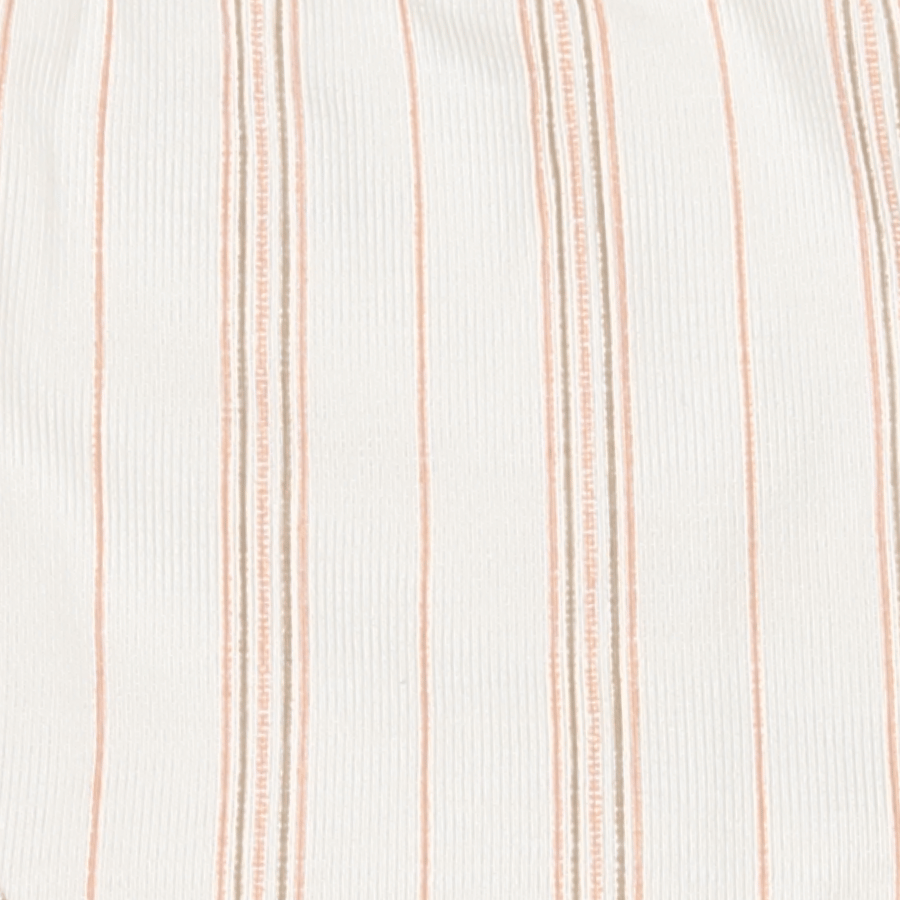 The Printed Romper - Rose Stripe
