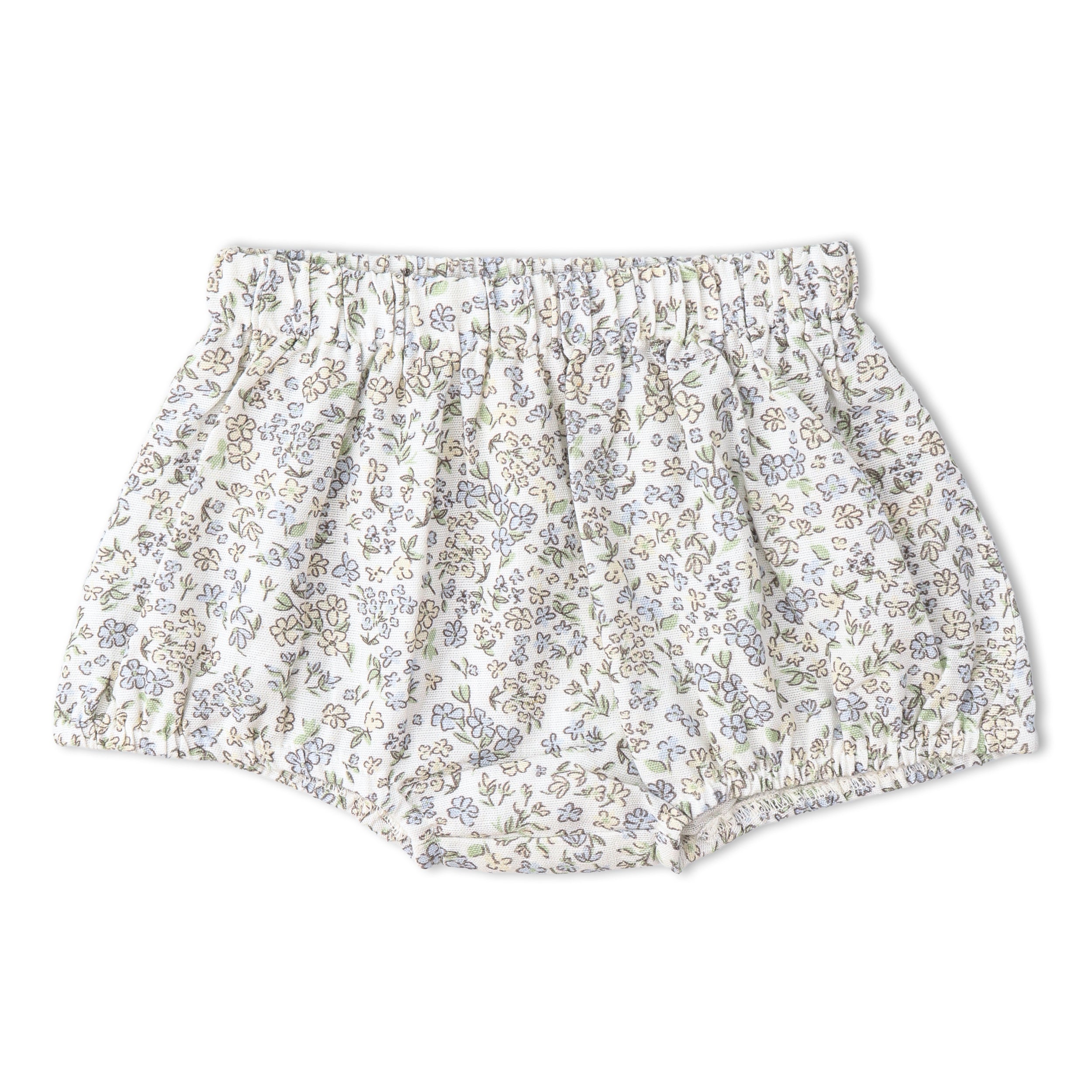 Organic Scalloped Top & Bloomers Set - Tulle Floral