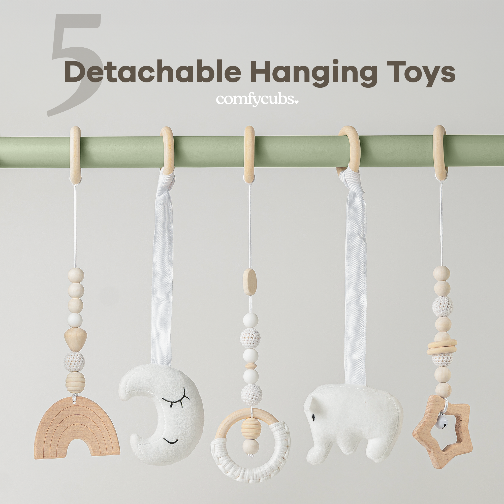 Baby Play Gym in Sage