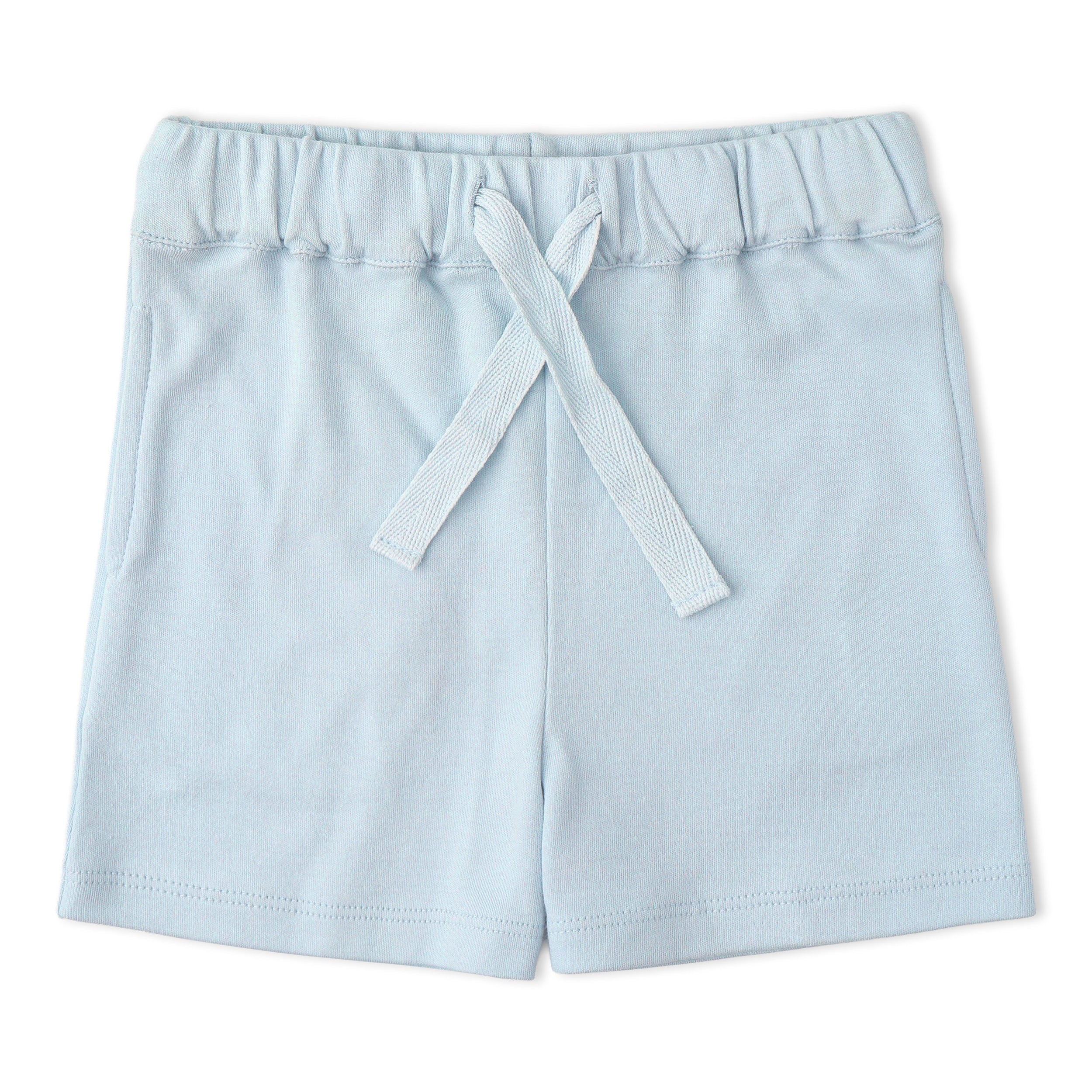 Organic Polo Shirt & Shorts Set - Light Blue
