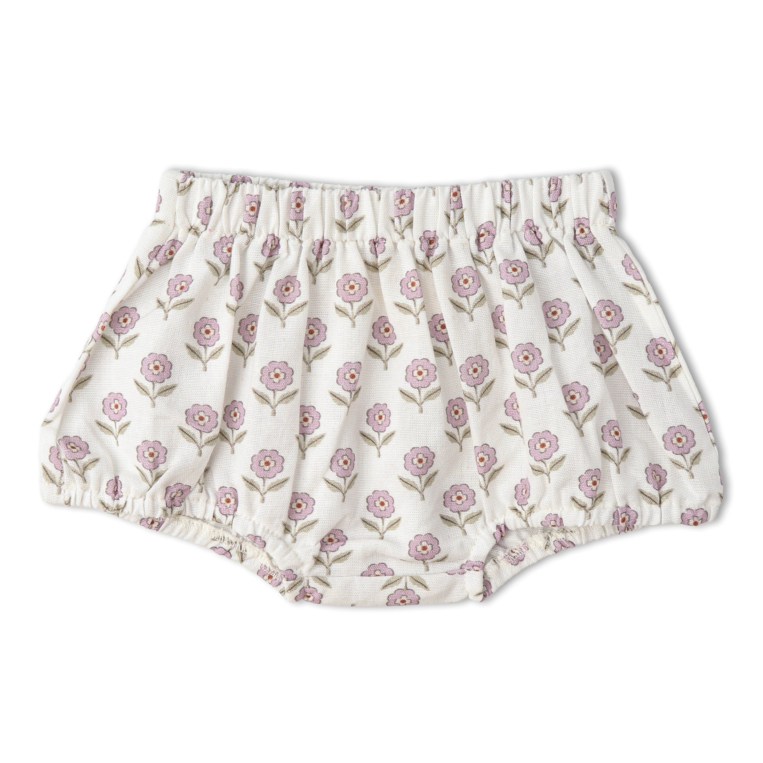 Organic Scalloped Top & Bloomers Set - Lavender
