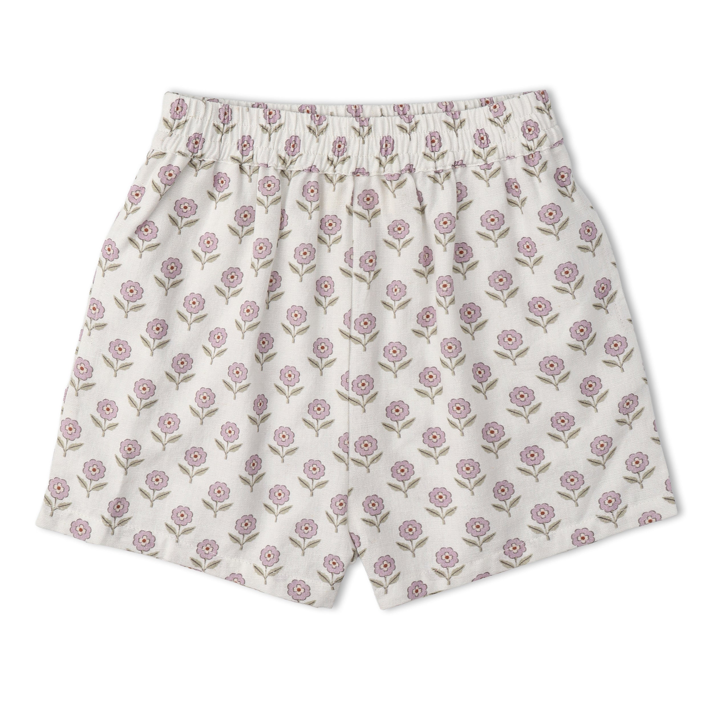Organic Tie Up Top & Shorts Set - Lavender