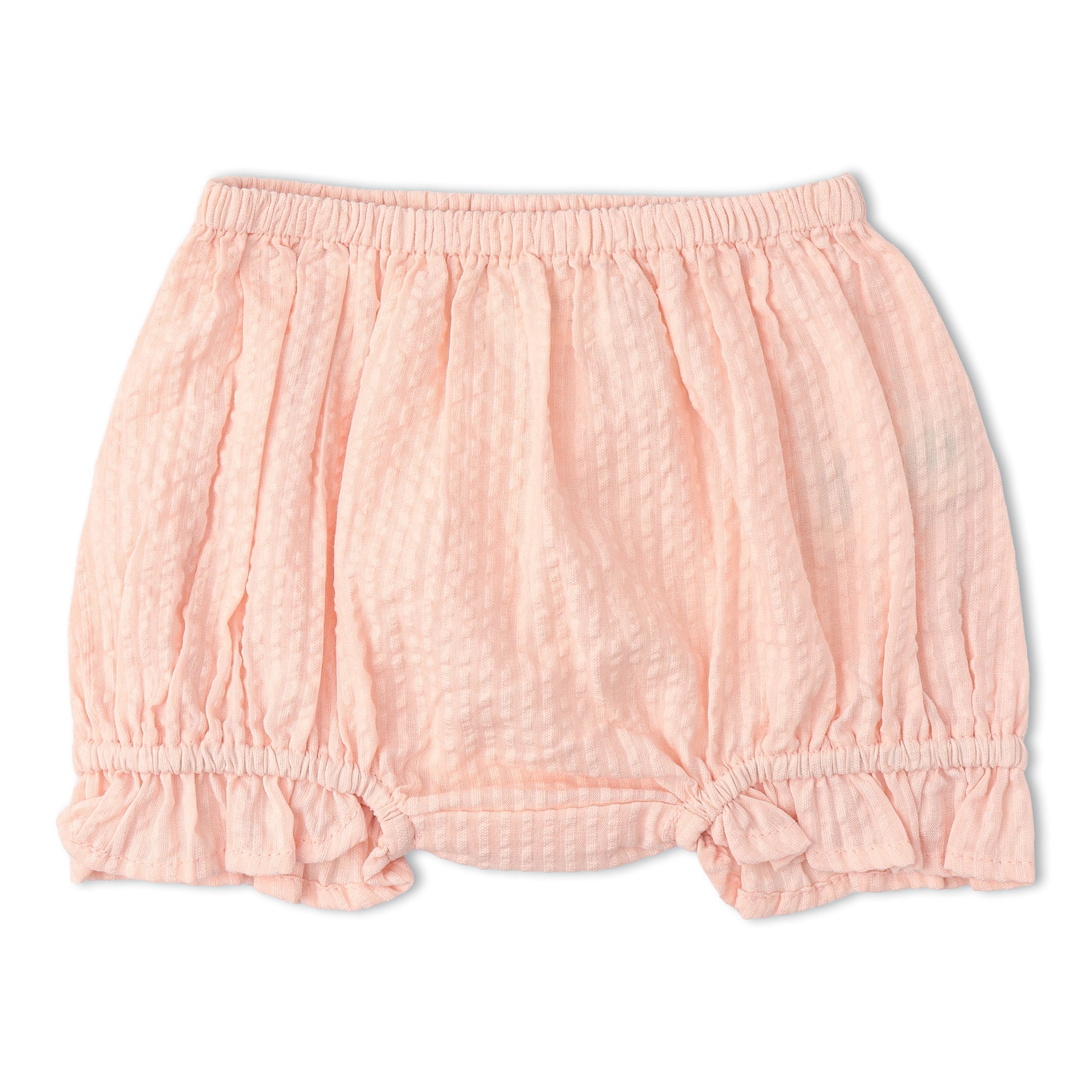 Organic Smocked Top And Bloomer Set - Blush