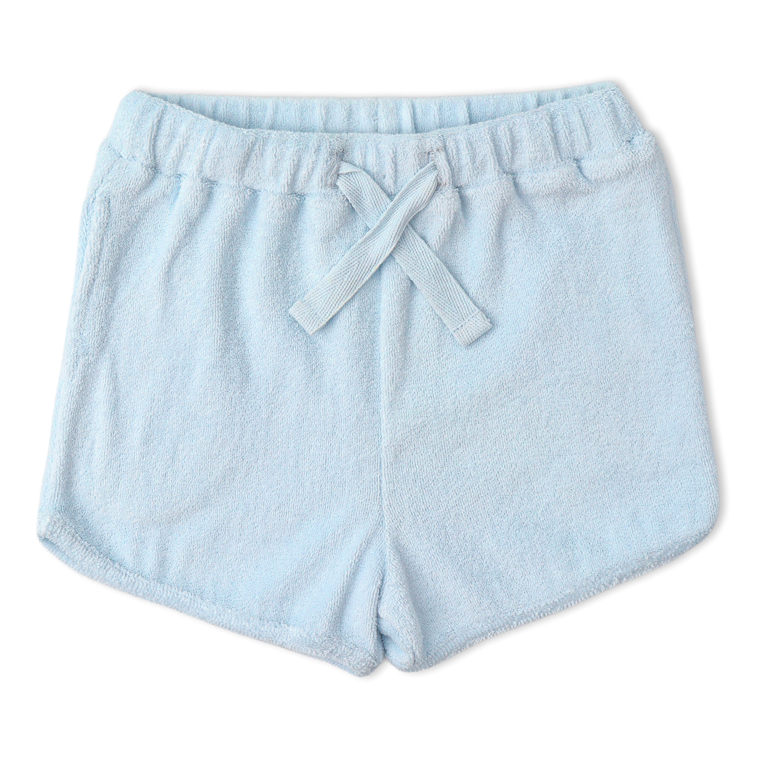 Organic Sleeveless Tee & Shorts Set - Light Blue