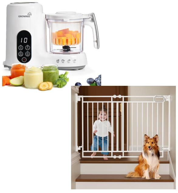 Baby Food Maker and Baby Gate No Bottom Bar