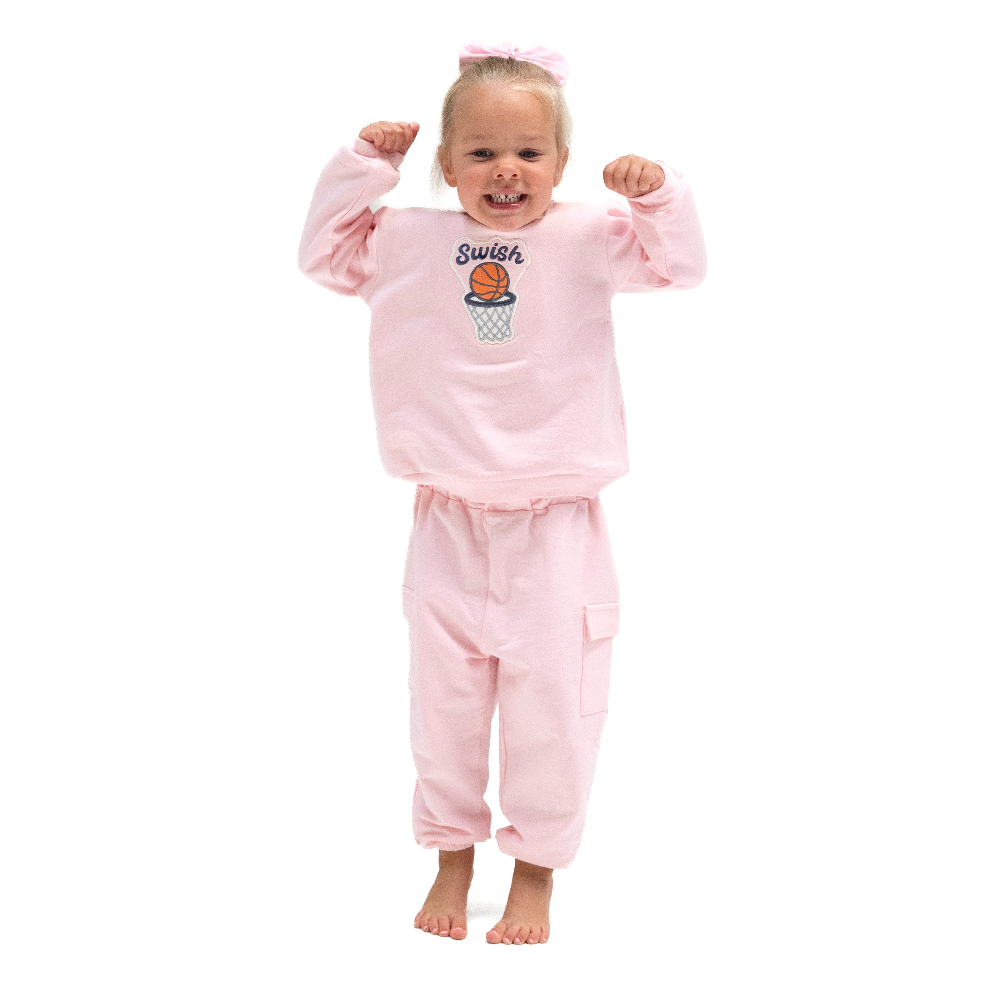 Varsity - Basketball - Pink Oversized Sweatshirt