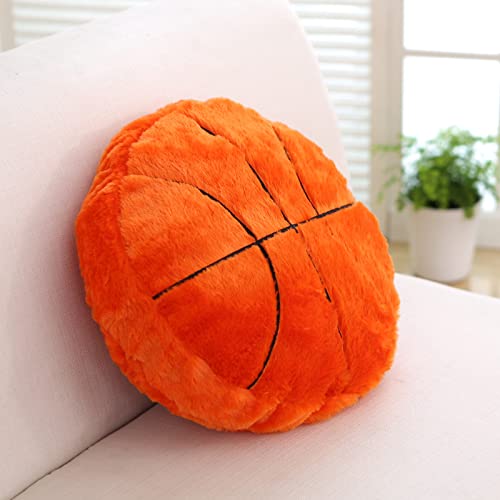 Throw Pillows Fluffy Stuffed Soccer Ball Plush Pillow Baseball Throw