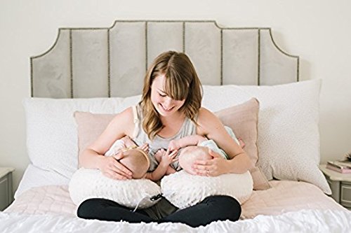 Grey - 6 uses in 1 Twin Pillow ! Breastfeeding, Bottlefeeding