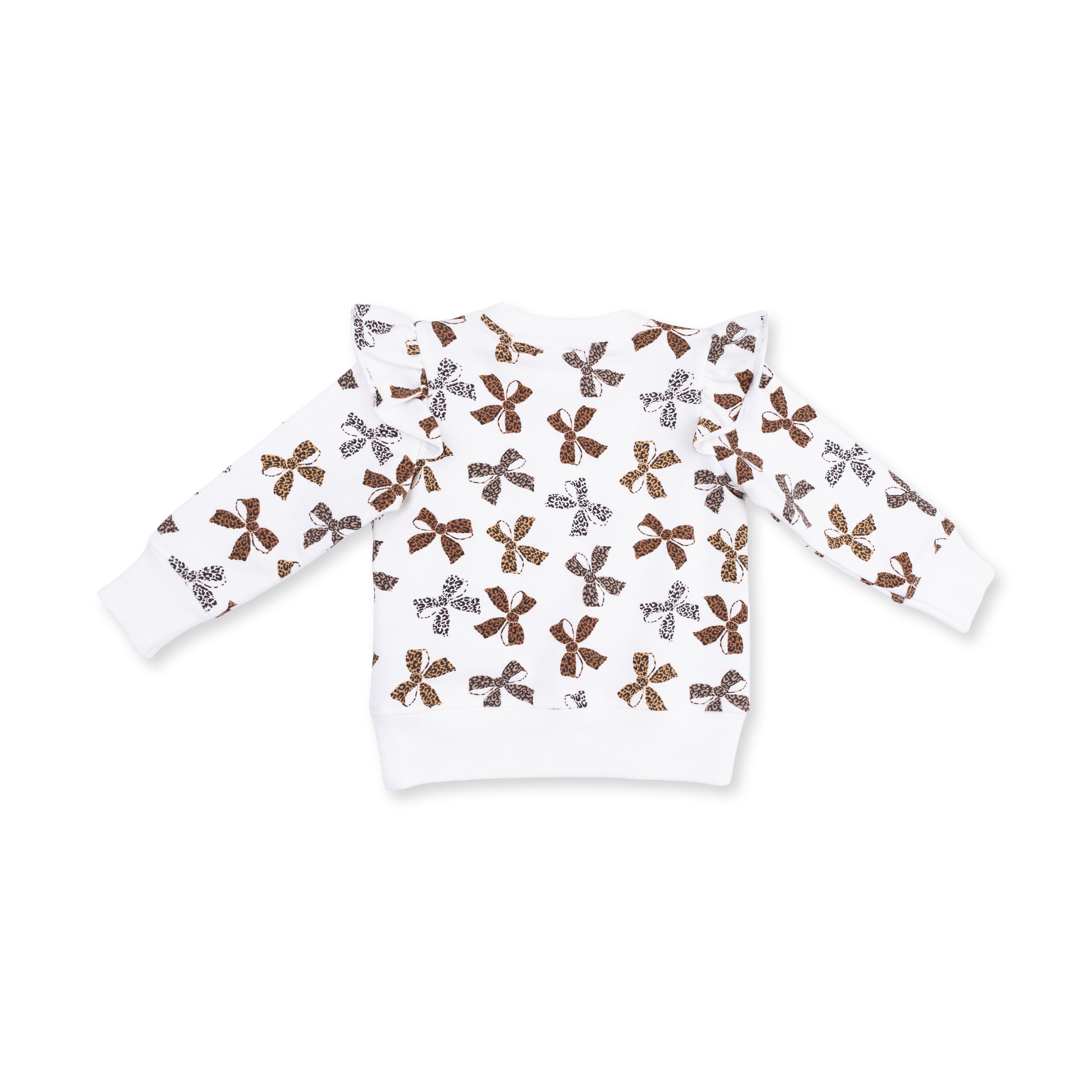 Leopard French Terry - Ruffle Sweatshirt