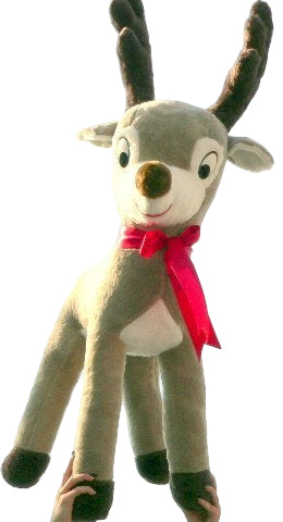 Giant Stuffed Reindeer 4 Feet Tall Large Christmas Plush Animal