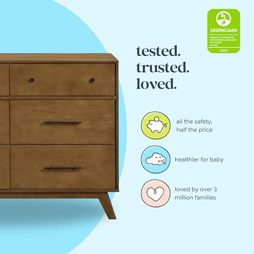 6-Drawer Baby Dresser with Changing Table Top