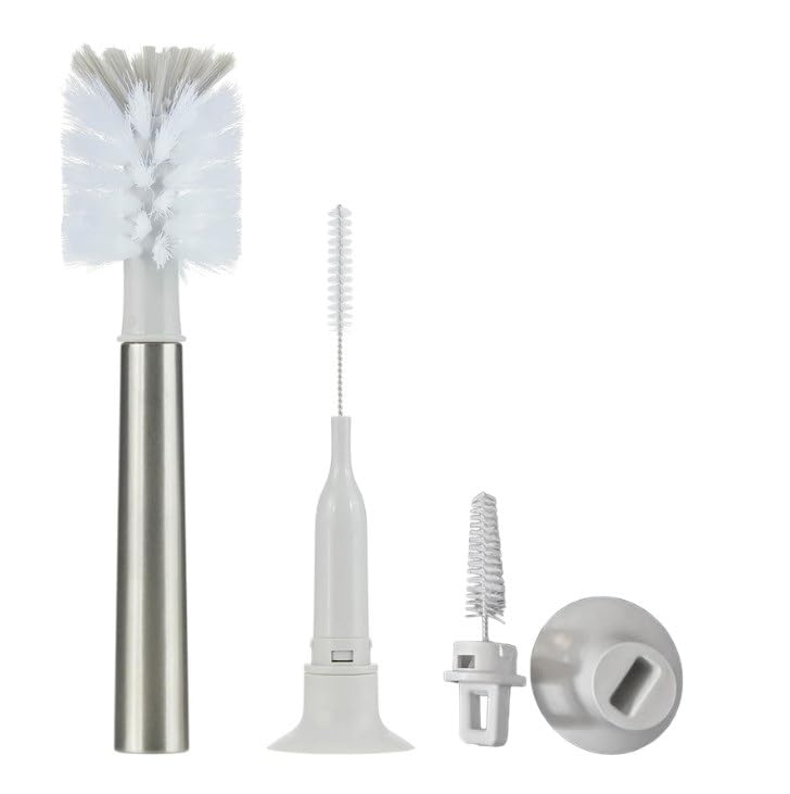 3-in-1 Stainless Bottle Brush for Baby Bottles - Water Bottle Brush Cleaner