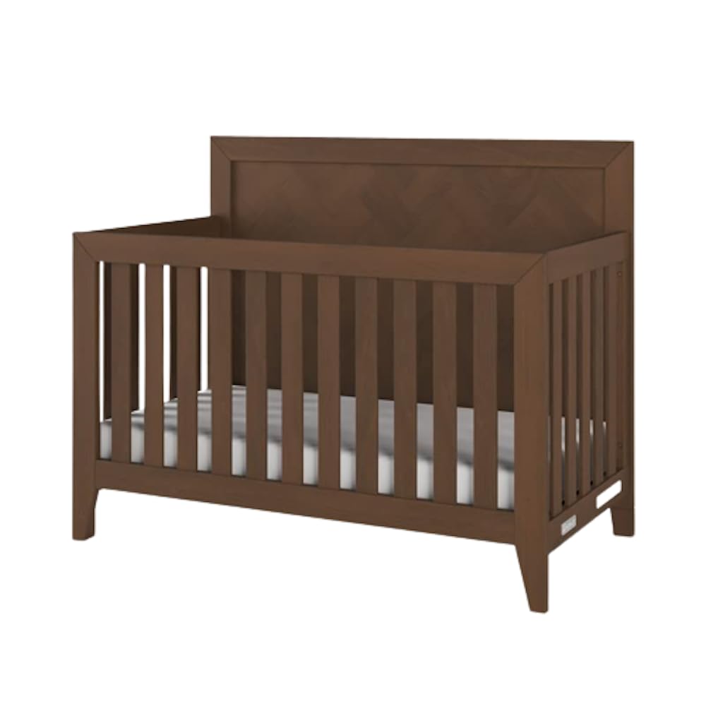 4-in-1 Convertible Baby Crib with Adjustable Mattress Heights
